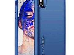 Husa Baterie Ultraslim iPhone X, iUni Joyroom 3500mAh, Blue